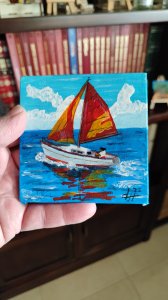 Velero en aguas tranquilas